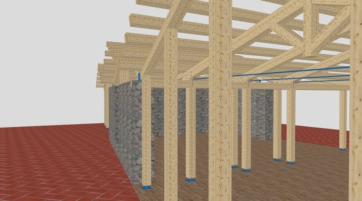 porches de madera, pérgolas de madera, madera laminada, estructuras de madera, precio vigas de madera para techos